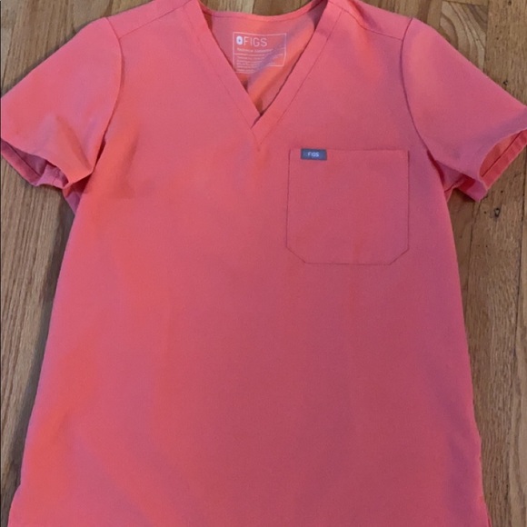 Figs Tops Figs Hot Coral Catarina Small Poshmark